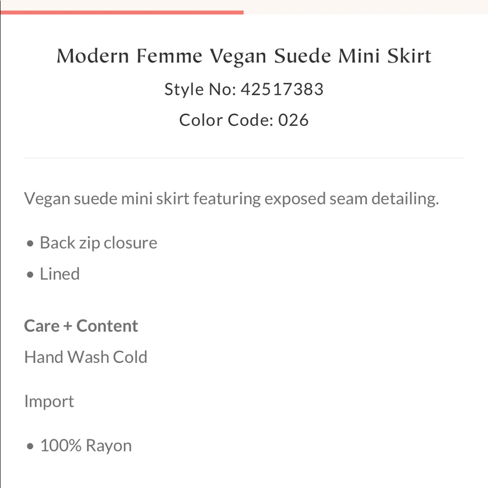 NWT Free People Suede miniskirt - Picture 5 of 10